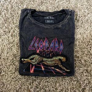 Vintage Canvas Leopard Tee